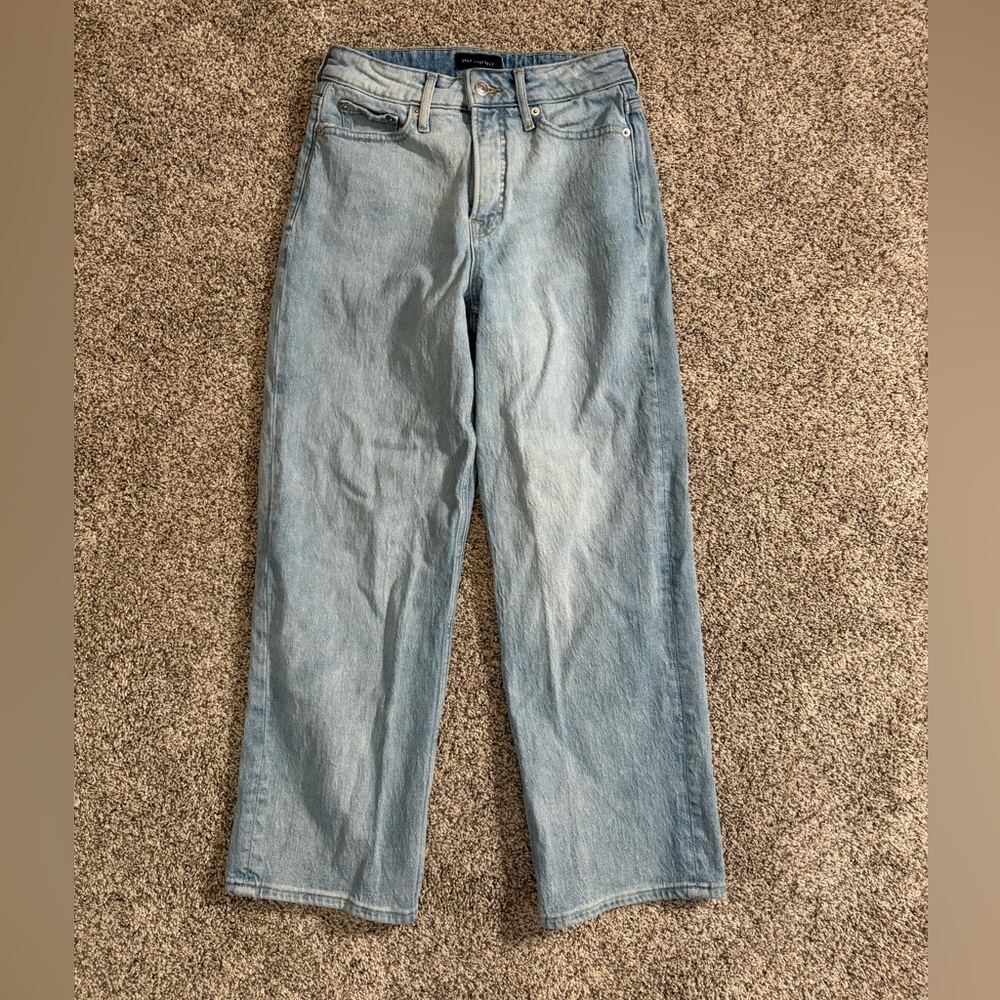 Women's Light Blue Straight Leg Jeans